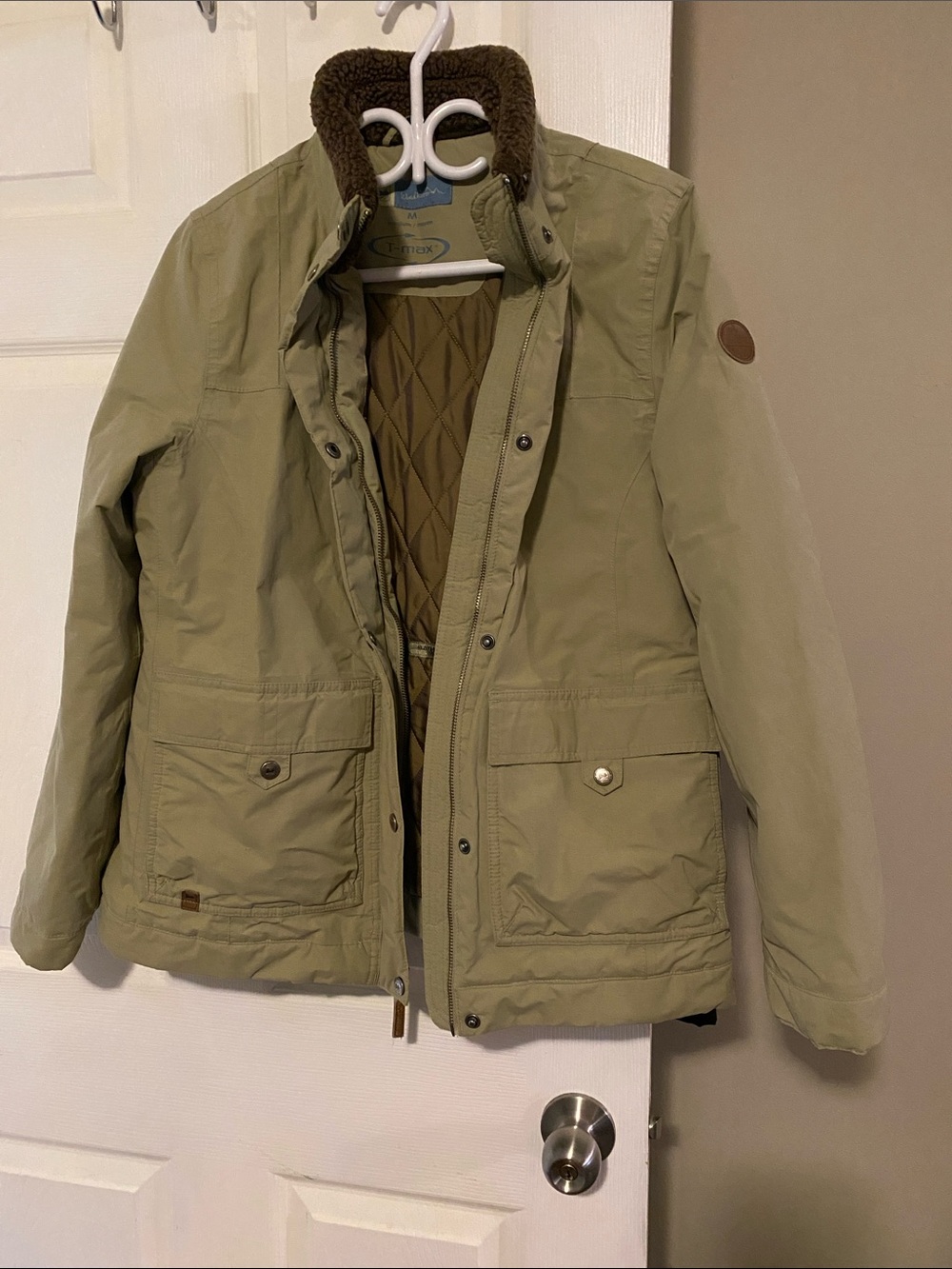 Windriver Light Olive Utility Jacket with Quilted Interior